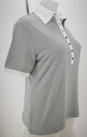 Maglia donna polo rigata